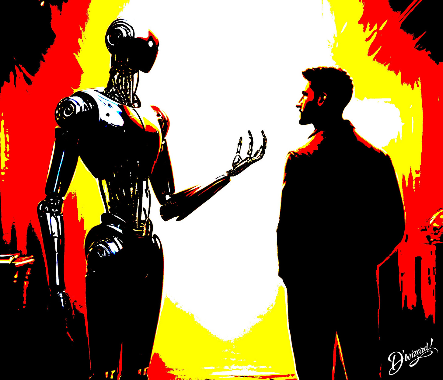 UNDER THE ULTRA-CONTRASTING TONES OF A HIDDEN CYBER ALLEY, A TOP TINBOT TECHNICIAN CLANDESTINELY MET WITH A TINSISTENCE CELL LEADER UNDER THE ULTRA-CONTRASTING TONES OF A HIDDEN CYBER ALLEY, A TOP TINBOT TECHNICIAN CLANDESTINELY MET WITH A TINSISTENCE CELL LEADER