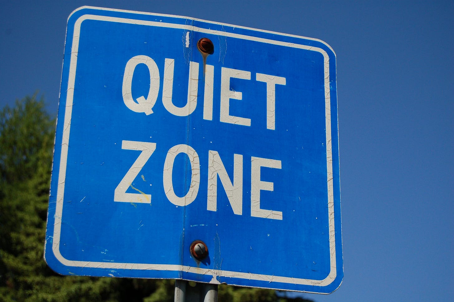 'Quiet Zone' sign