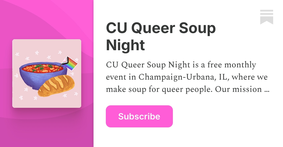 CU Queer Soup Night | Substack
