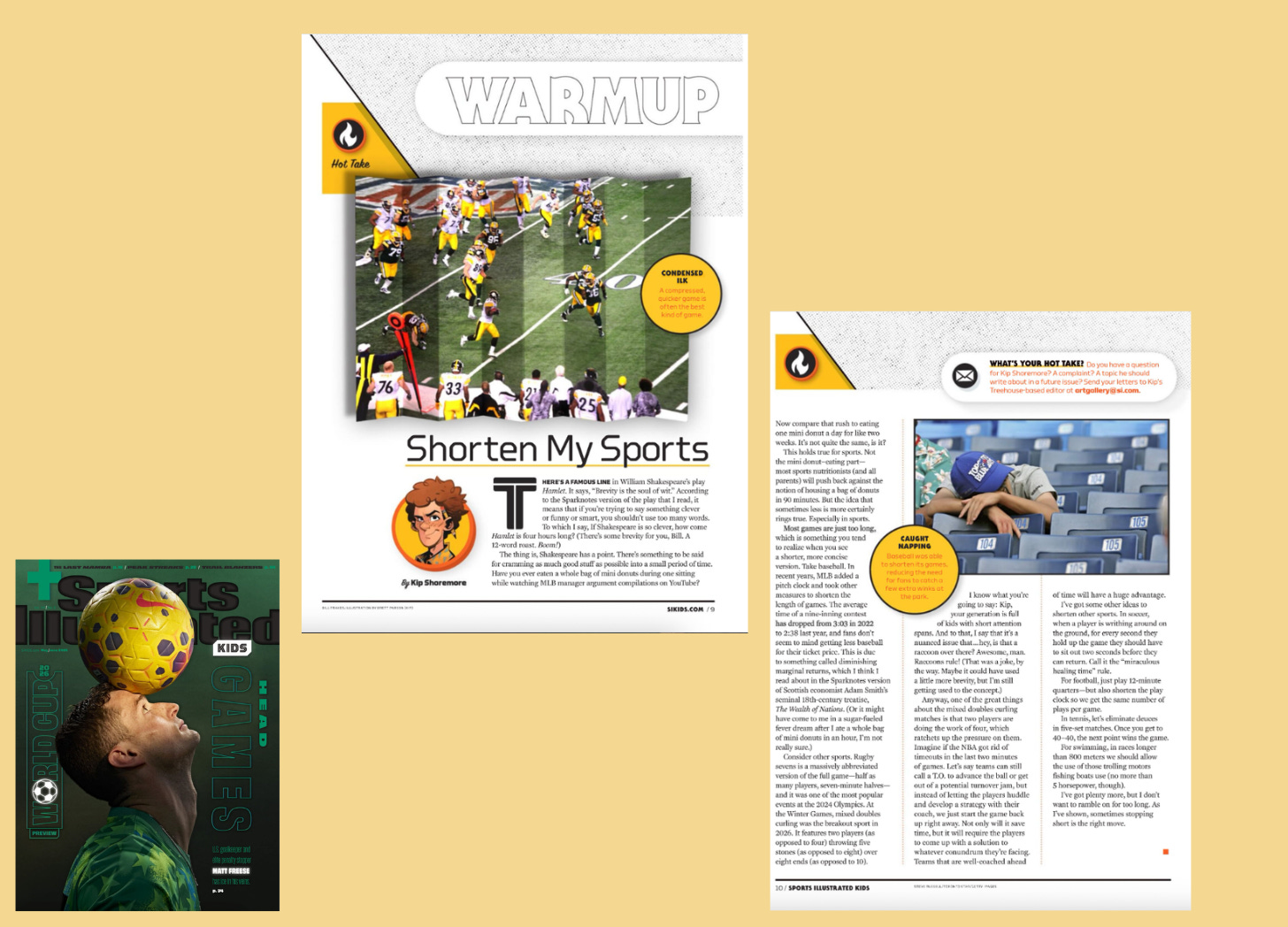 sports illustrated cover and warmup story