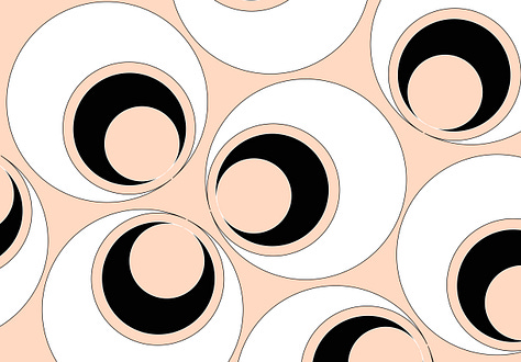 Geometric swirls and patterns created by Pucci