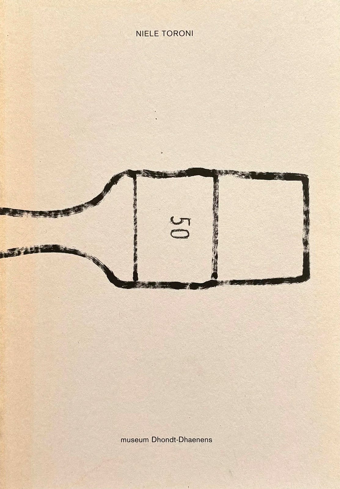 Niele Toroni, Graphic design by Inge Ketelers, Concept of the catalogue in dialogue with the artist, Museum Dhondt-Dhaenens, Sint-Martens-Latem, 2000 [Saint-Martin Bookshop, Bruxelles-Brussel. Art: © Niele Toroni]