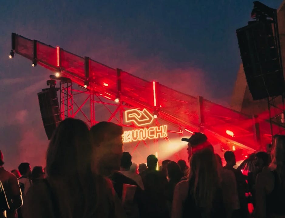 One of the stages at Brunch Festival, Barcelona - August 2025