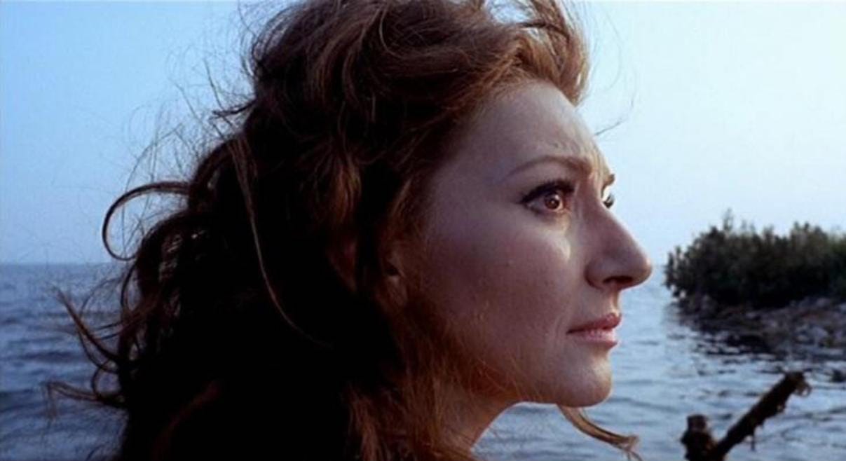 Maria Callas in a scene from Pasolini's film "Medea"