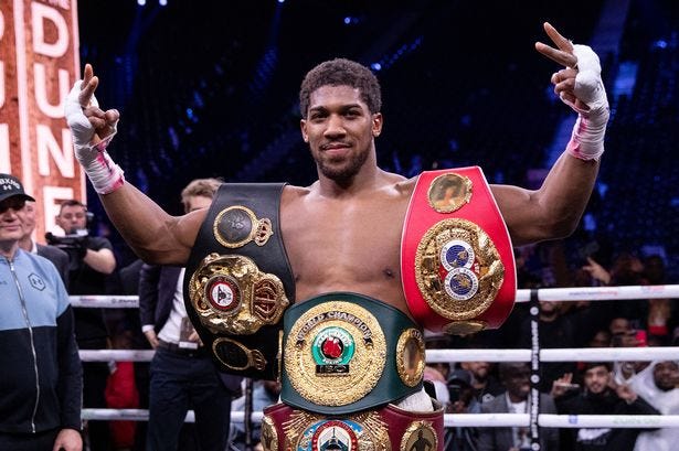 Anthony Joshua boxing record in full ahead of Oleksandr Usyk rematch  tonight - Manchester Evening News