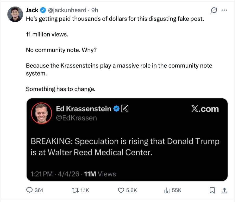 Idiot Influencers Spread Lie About Trump on Eve of Iran Rescue