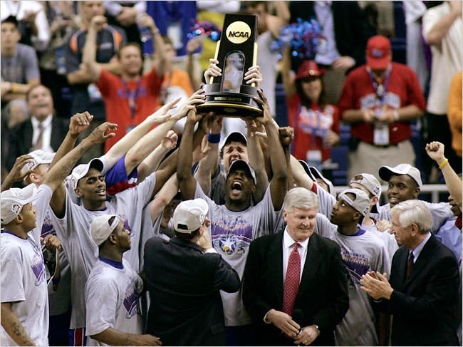 Two Minutes to a Title: Kansas Prevails - The New York Times