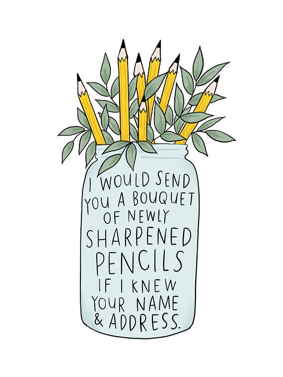 PRIZE - a bouquet of newly sharpened pencils | You've got mail, 8x10 print, Watercolor journal PRIZE - a bouquet of newly sharpened pencils | You've got mail, 8x10 print, Watercolor journal