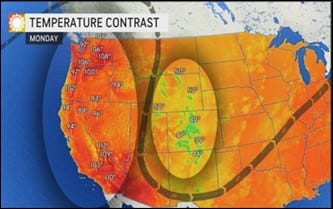Forget Climate Change. Somebody has got to straighten out the Jet Stream!
