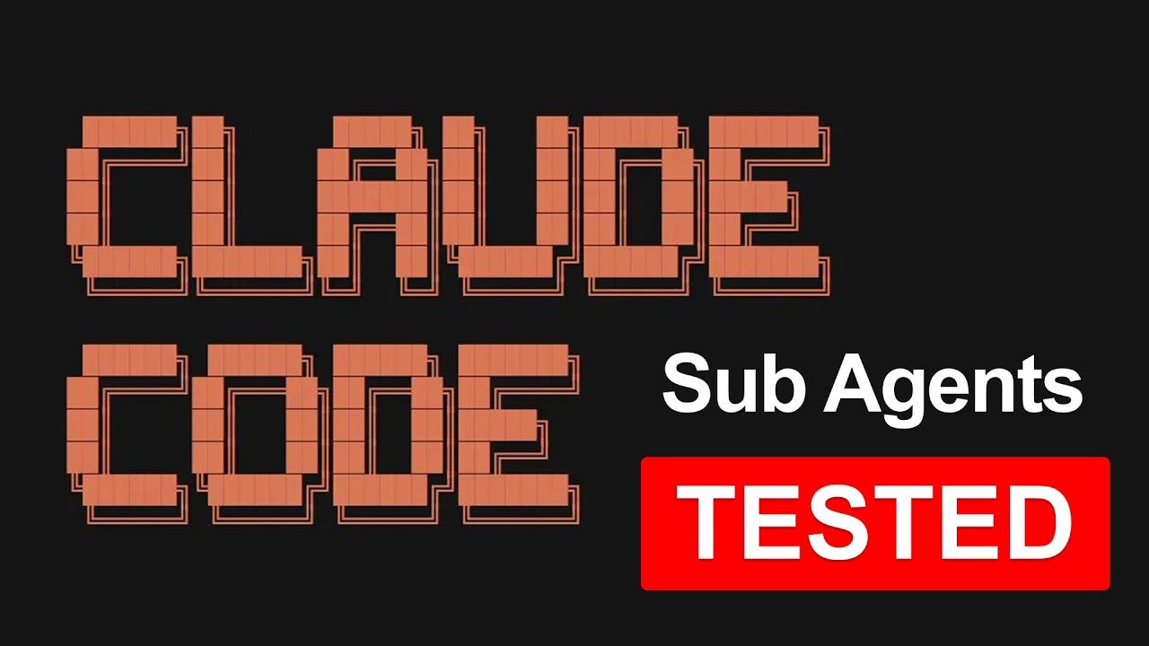Claude Code Subagents is all you need! Easiest way to build custom  multi-agent systems! (Tested) Claude Code Subagents is all you need! Easiest way to build custom  multi-agent systems! (Tested)