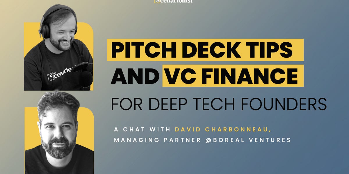 Pitch Deck Tips and VC Finance for Deep Tech Founders | Deep Tech Catalyst