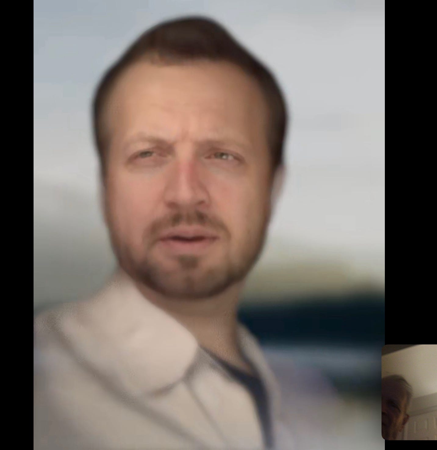 'Bon voyage'. Calling my parents on FaceTime using my Persona (in beta)