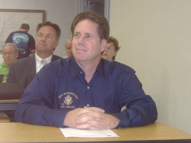 United States Senate candidate Dr. Eric Wargotz patiently awaits his chance to speak to Wicomico County Republicans at their meeting, August 24, 2009. United States Senate candidate Dr. Eric Wargotz patiently awaits his chance to speak to Wicomico County Republicans at their meeting, August 24, 2009.