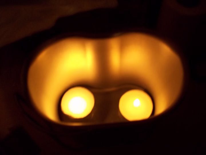 Candles in Military Canteen Cup