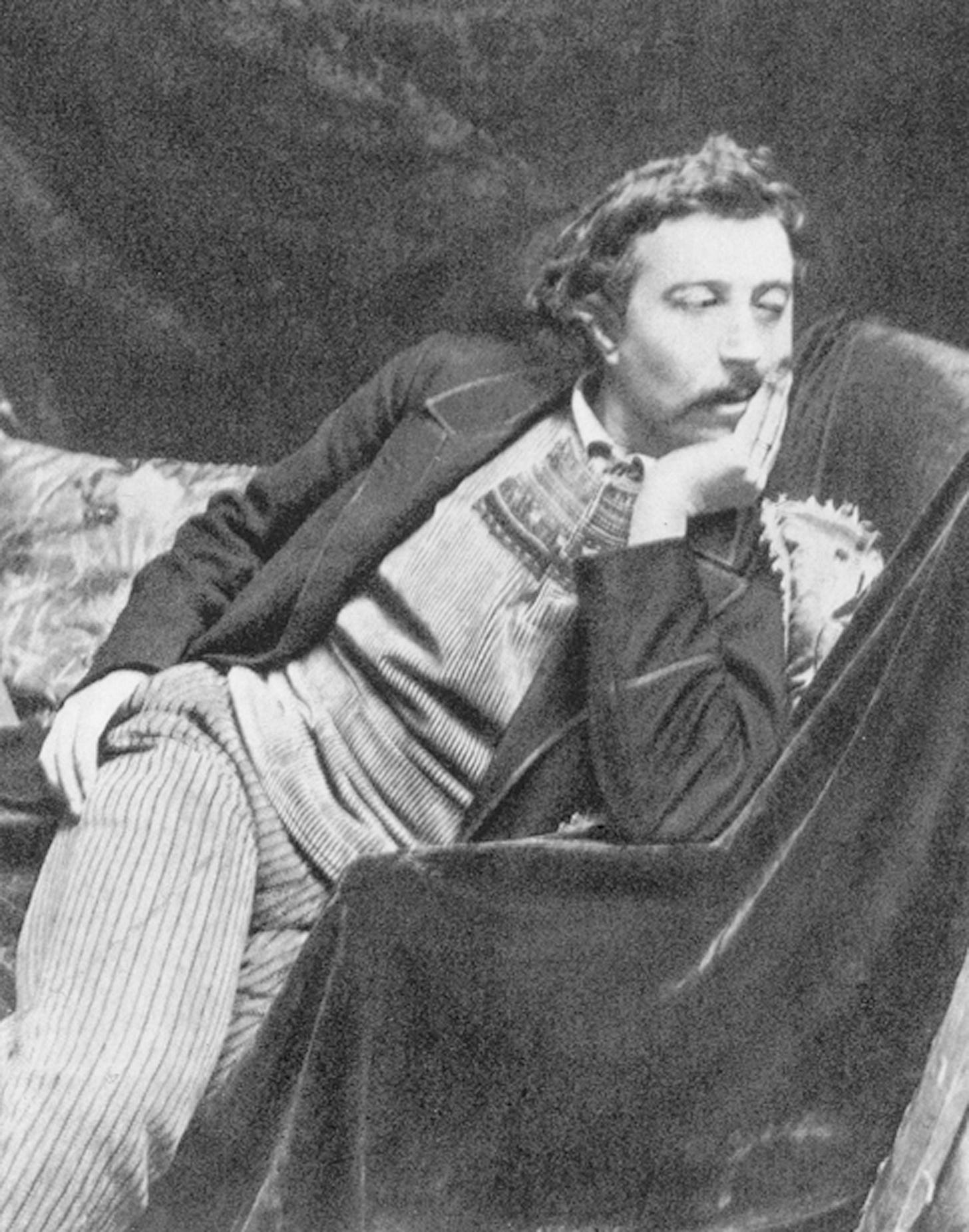 Black and white photograph portrait of Paul Gauguin Black and white photograph portrait of Paul Gauguin