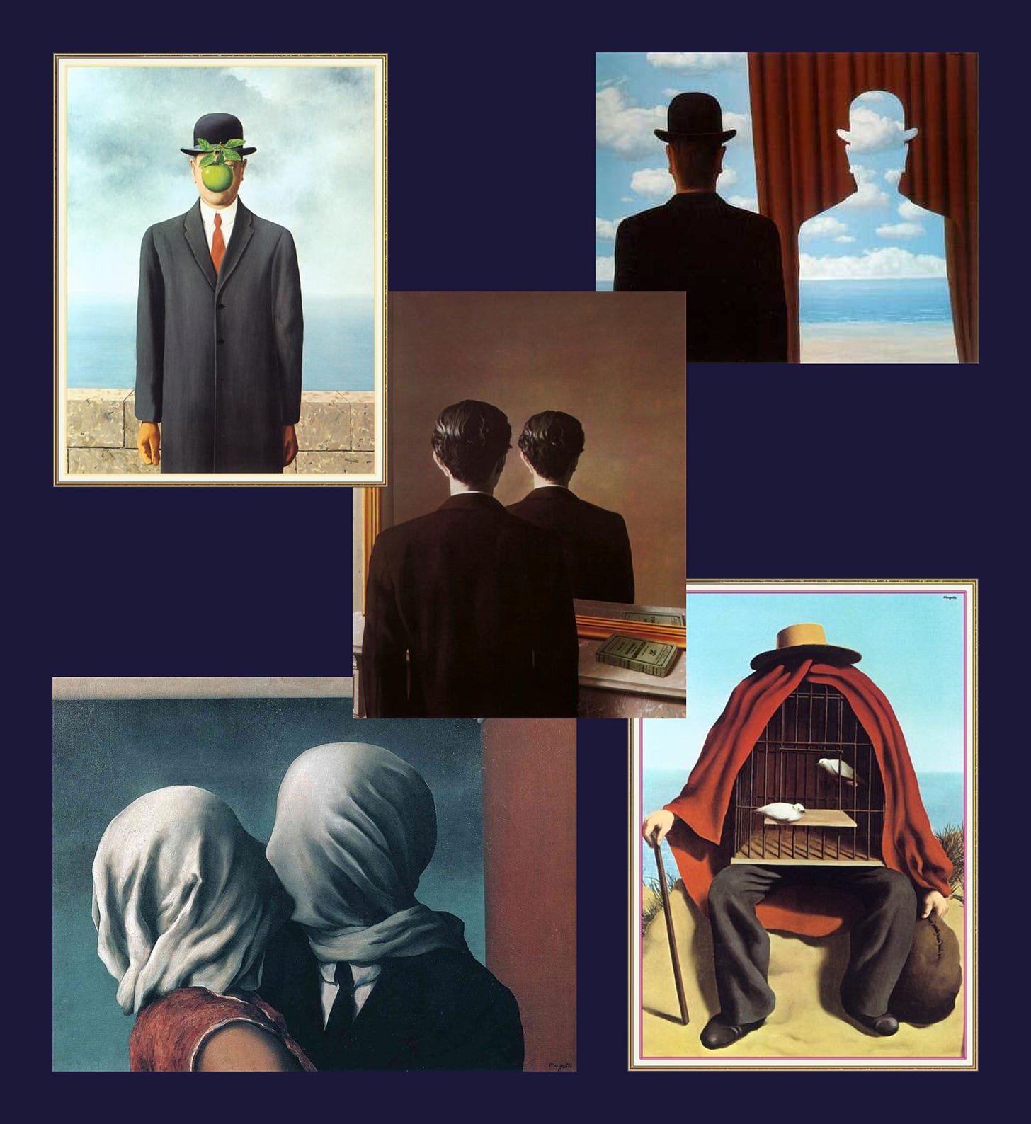 Painting by Magritte