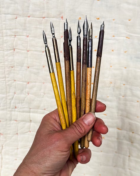 art supplies, vintage style, Peg and Awl
