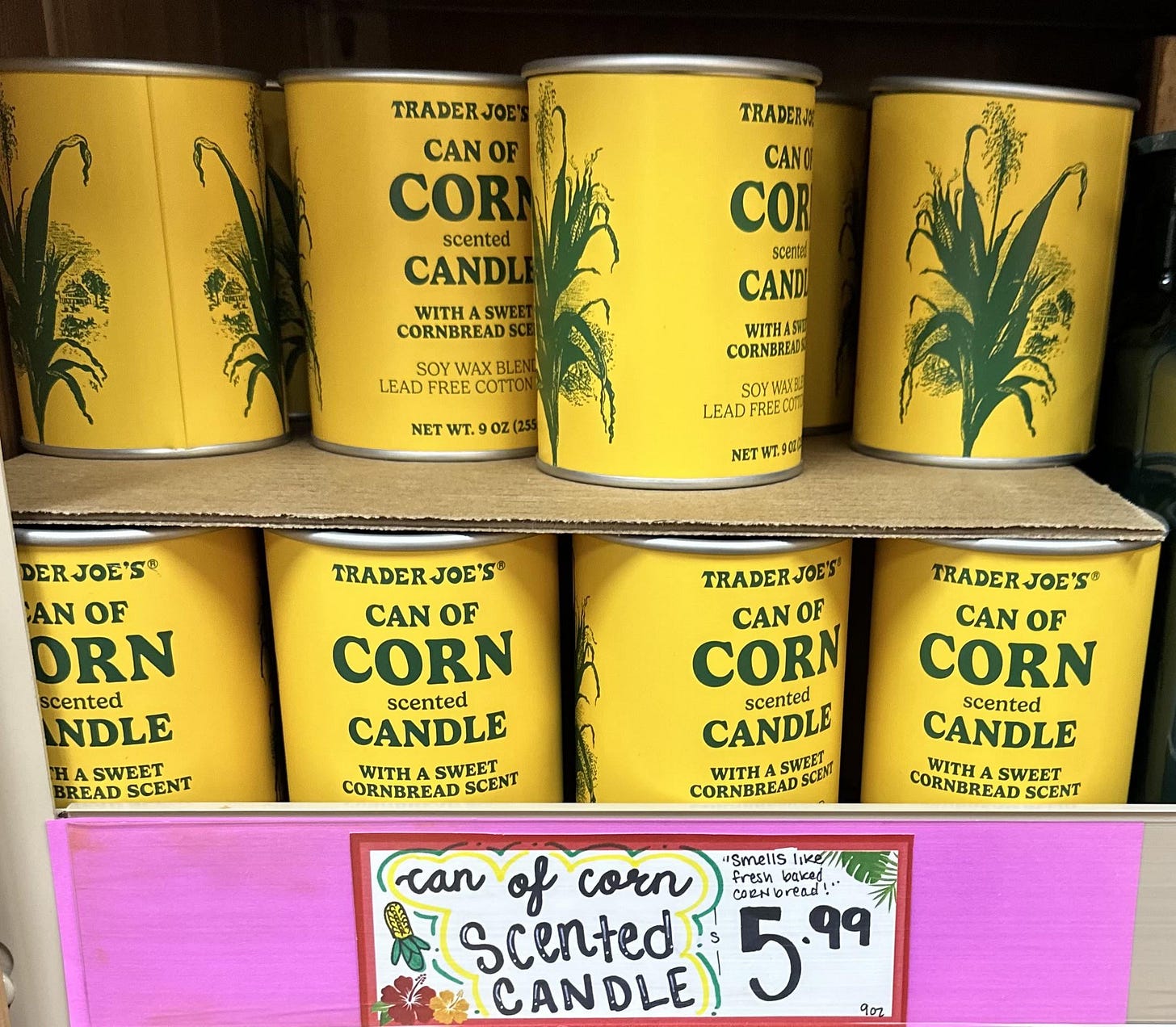 Can of Corn Scented Candle $5.99 : r/traderjoes