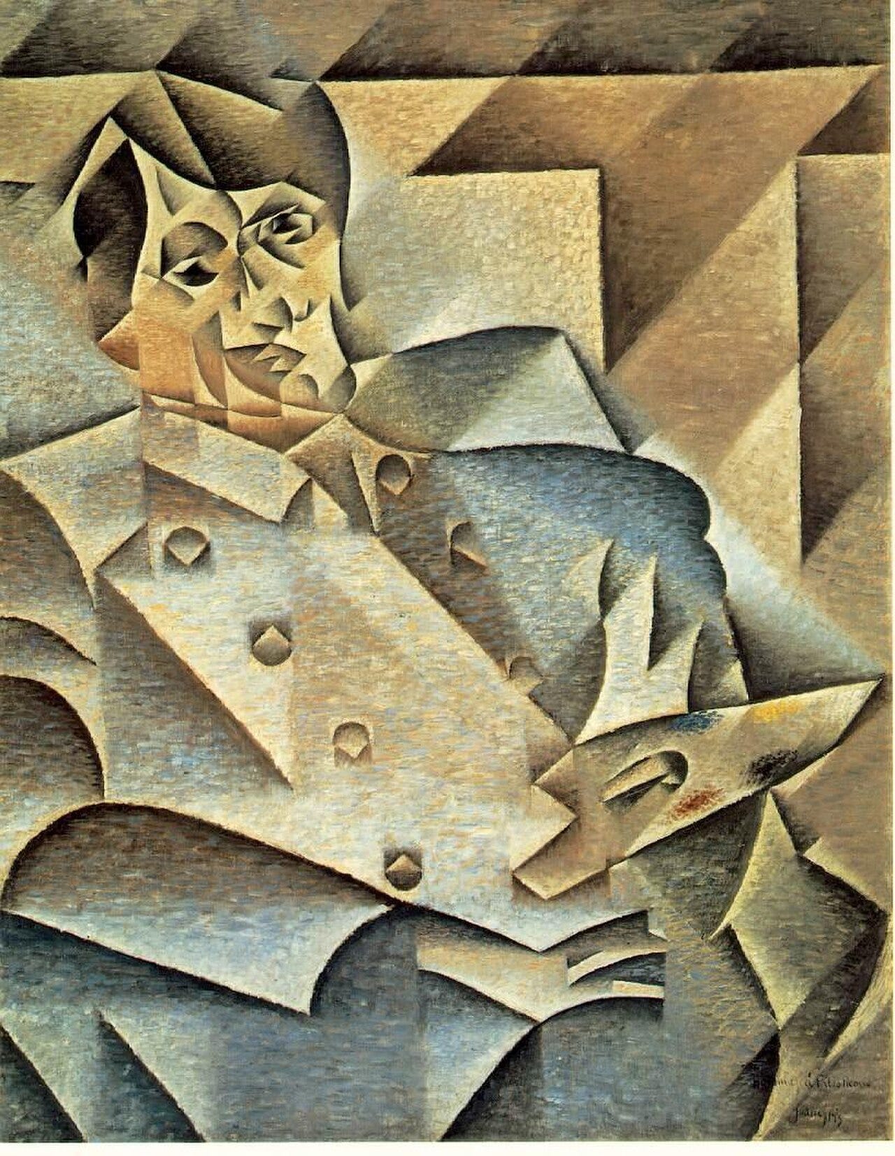 Juan Gris portrait of Pablo Picasso 1912 Juan Gris portrait of Pablo Picasso 1912