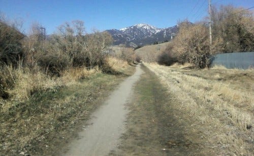 City trail in Bozeman City trail in Bozeman