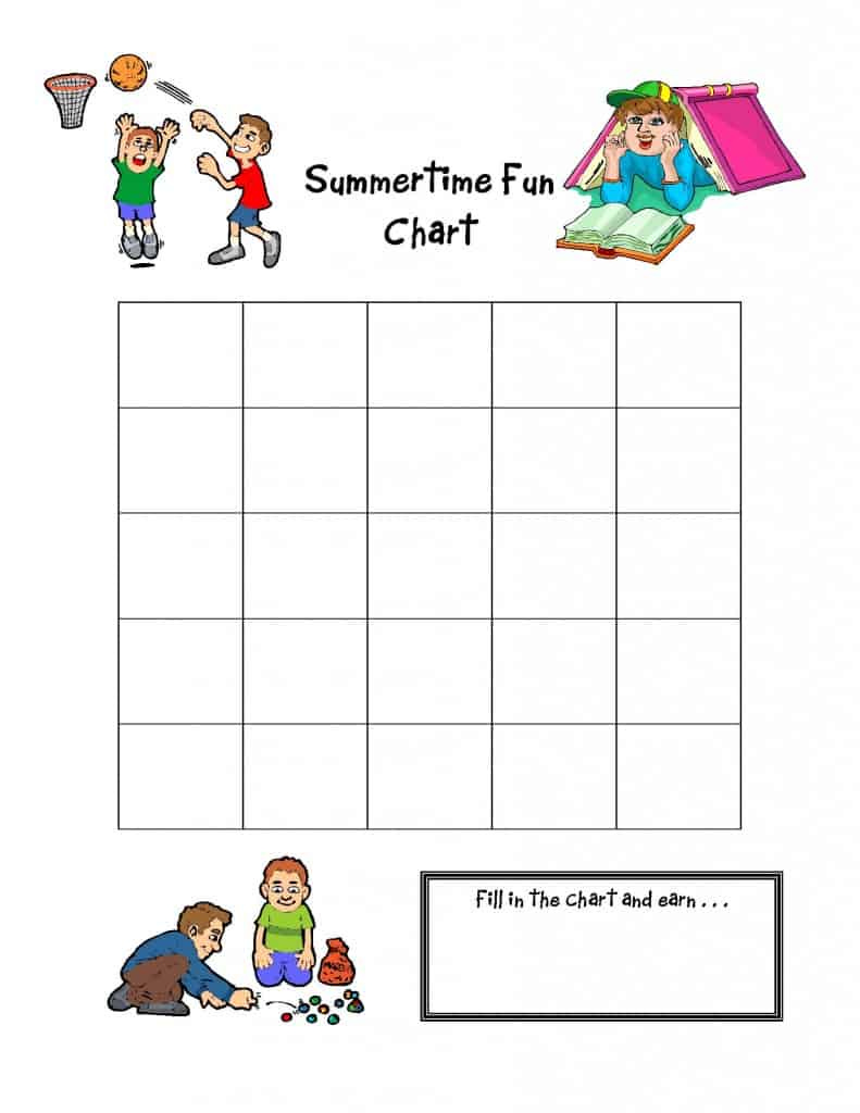 {FREE} Summertime Fun Charts!