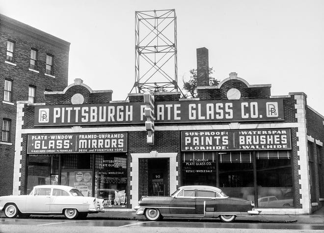 Then & Now: Pittsburgh Plate Glass, 86-90 Shrewsbury St., Worcester Then & Now: Pittsburgh Plate Glass, 86-90 Shrewsbury St., Worcester