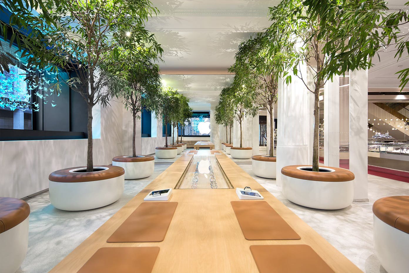 Apple Watch at Selfridges photographed before the shop opened.