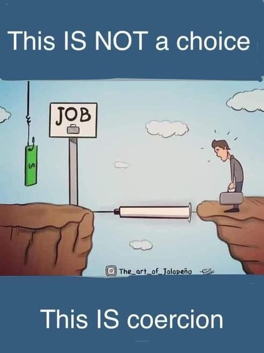May be a cartoon of text that says "This IS NOT a choice JOB The art. of Jalapeño This IS coercion" May be a cartoon of text that says "This IS NOT a choice JOB The art. of Jalapeño This IS coercion"