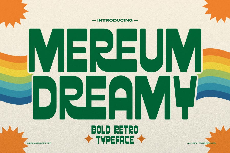 Mereum Dreamy Retro Font