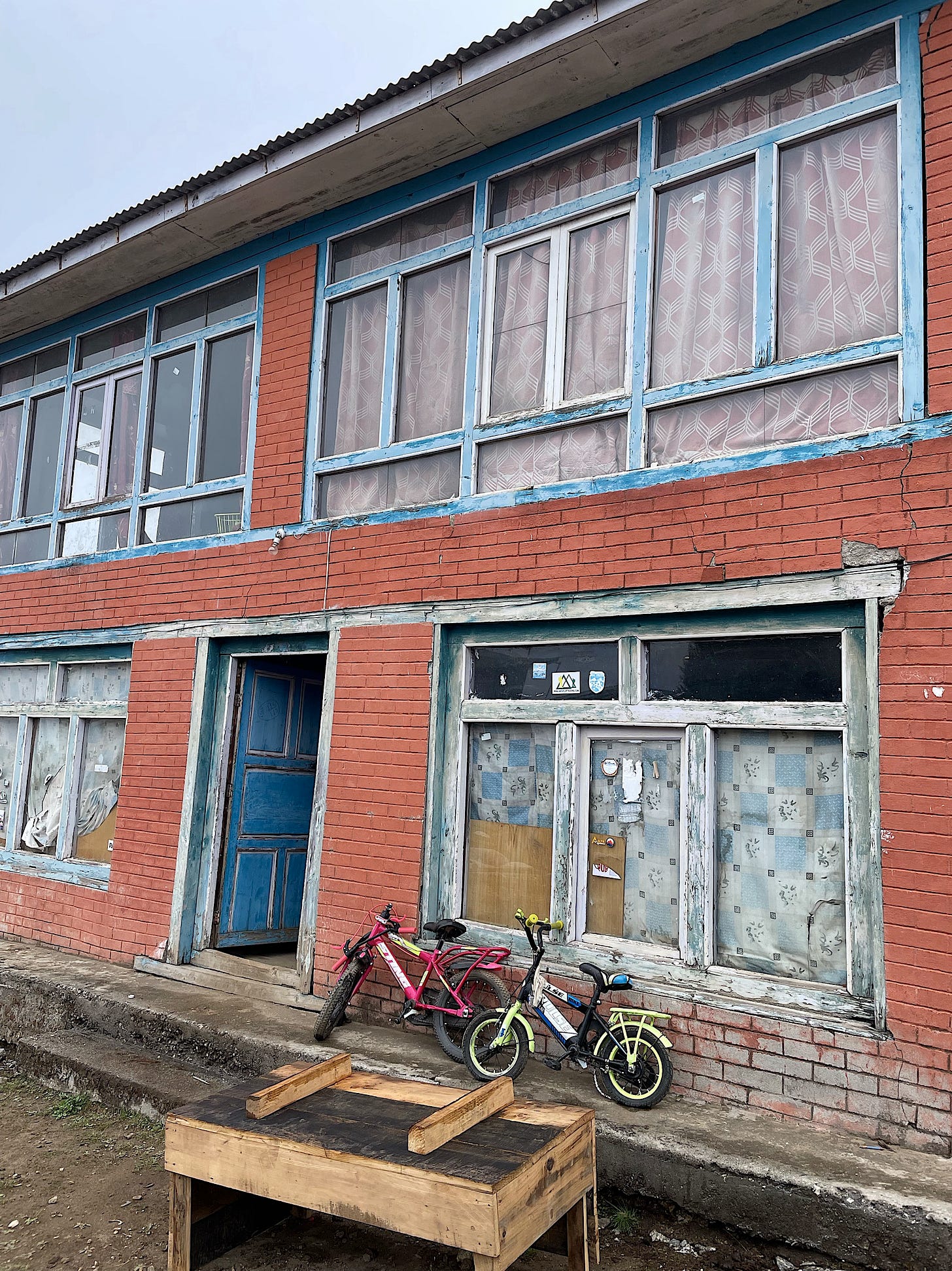 I can’t imagine where these kids manage to ride their bikes!