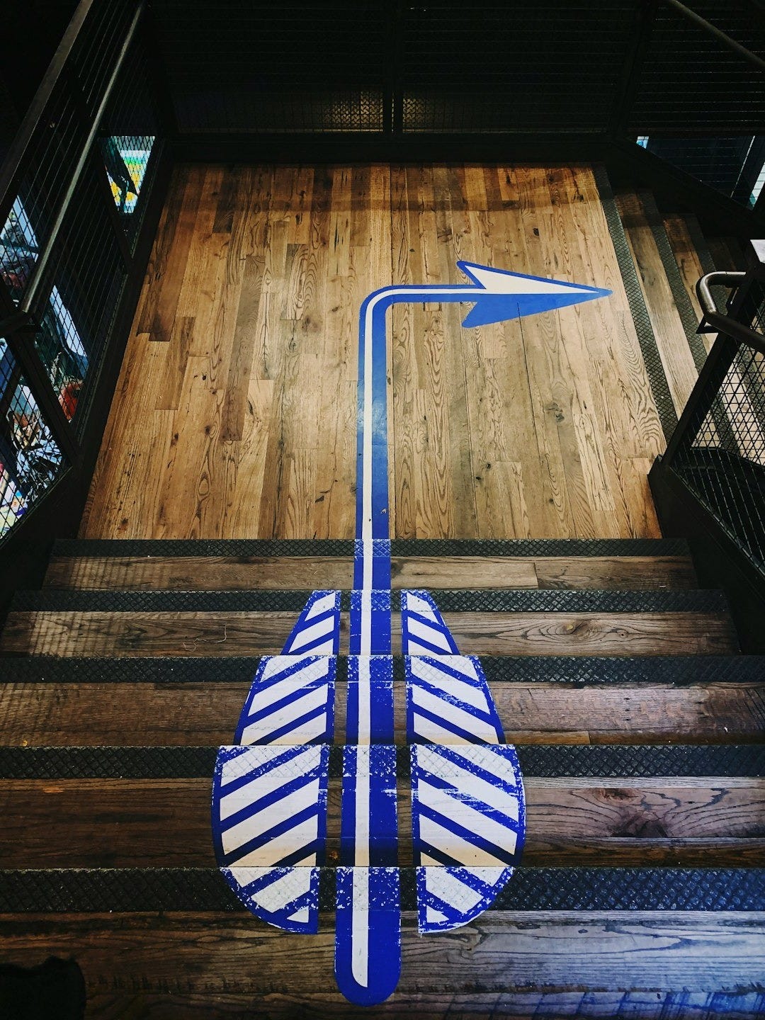 brown wooden stairs