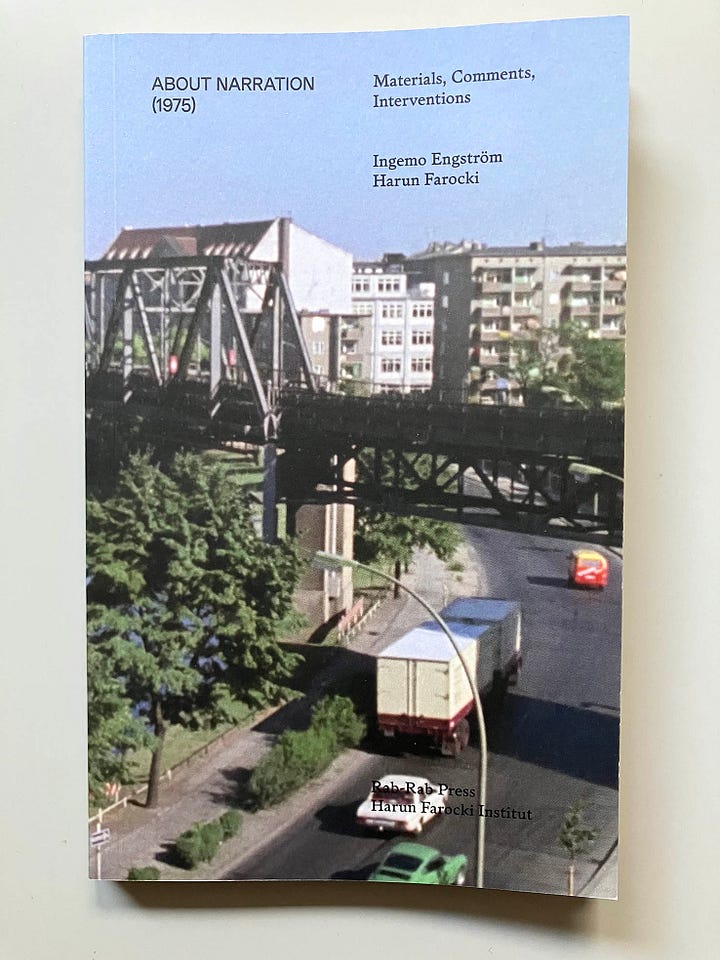 Front and back cover of ‘About narration’