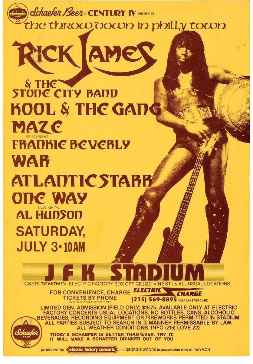 Rick James / Kool & The Gang / Maze / War / Atlantic Starr / One Way on Jul 3, 1982 [649-large]