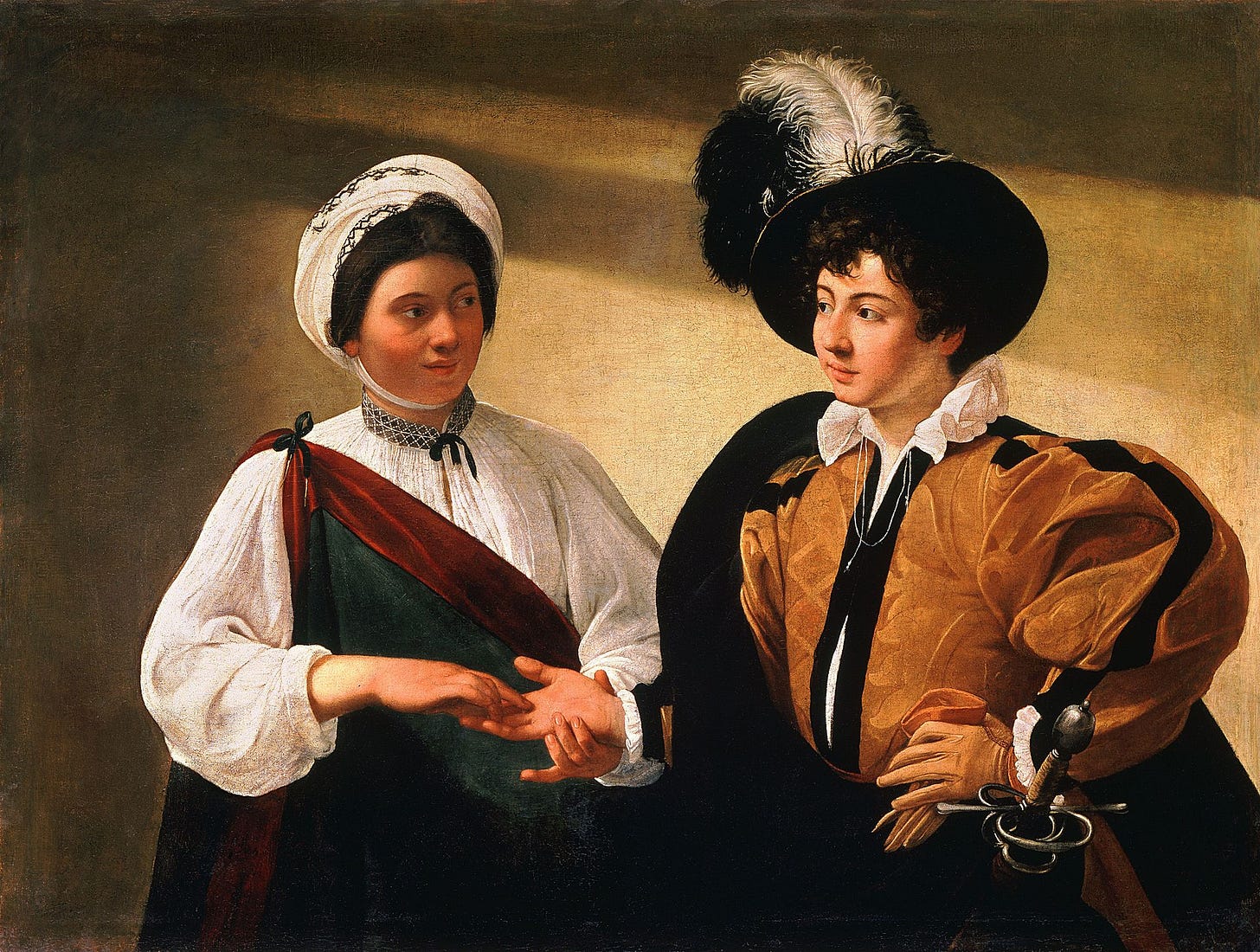 Fortune Teller Caravaggio painting Fortune Teller Caravaggio painting