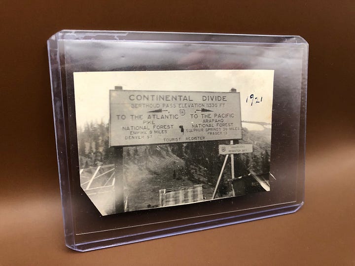 berthoud pass signs photographs from 1921