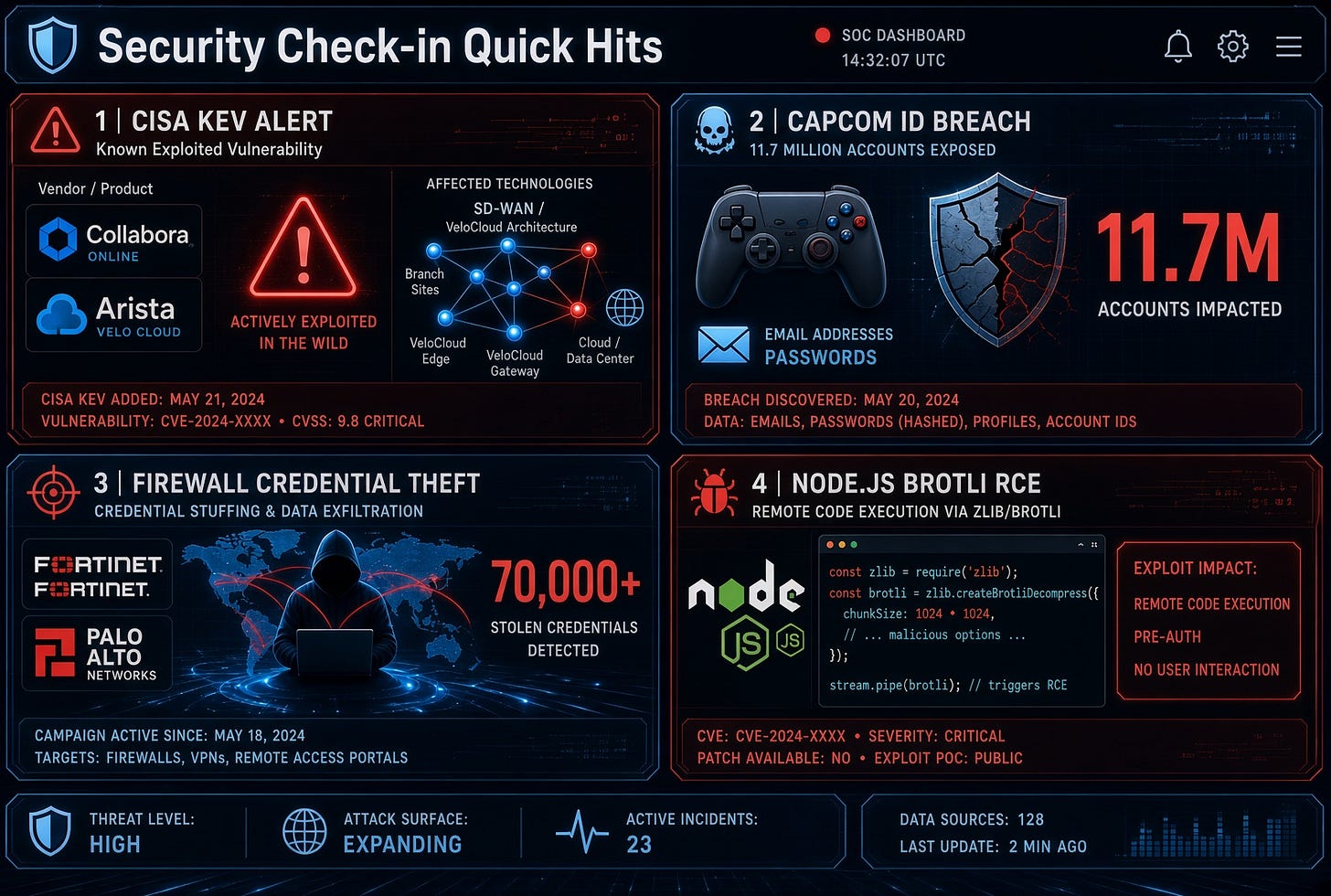 Security Check-in Quick Hits: CISA KEV Active Exploits, Capcom’s 11.7M ...