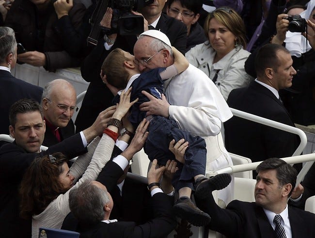 Parents: Speechless after Pope hugged disabled son - National |  Globalnews.ca