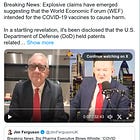 Breaking News: Explosive Claims Have Emerged Suggesting That the World Economic Forum Intended for the COVID-19 Vaccines To Cause Harm 