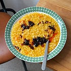 pumpkin risotto with shortcut fried sage salsa macha