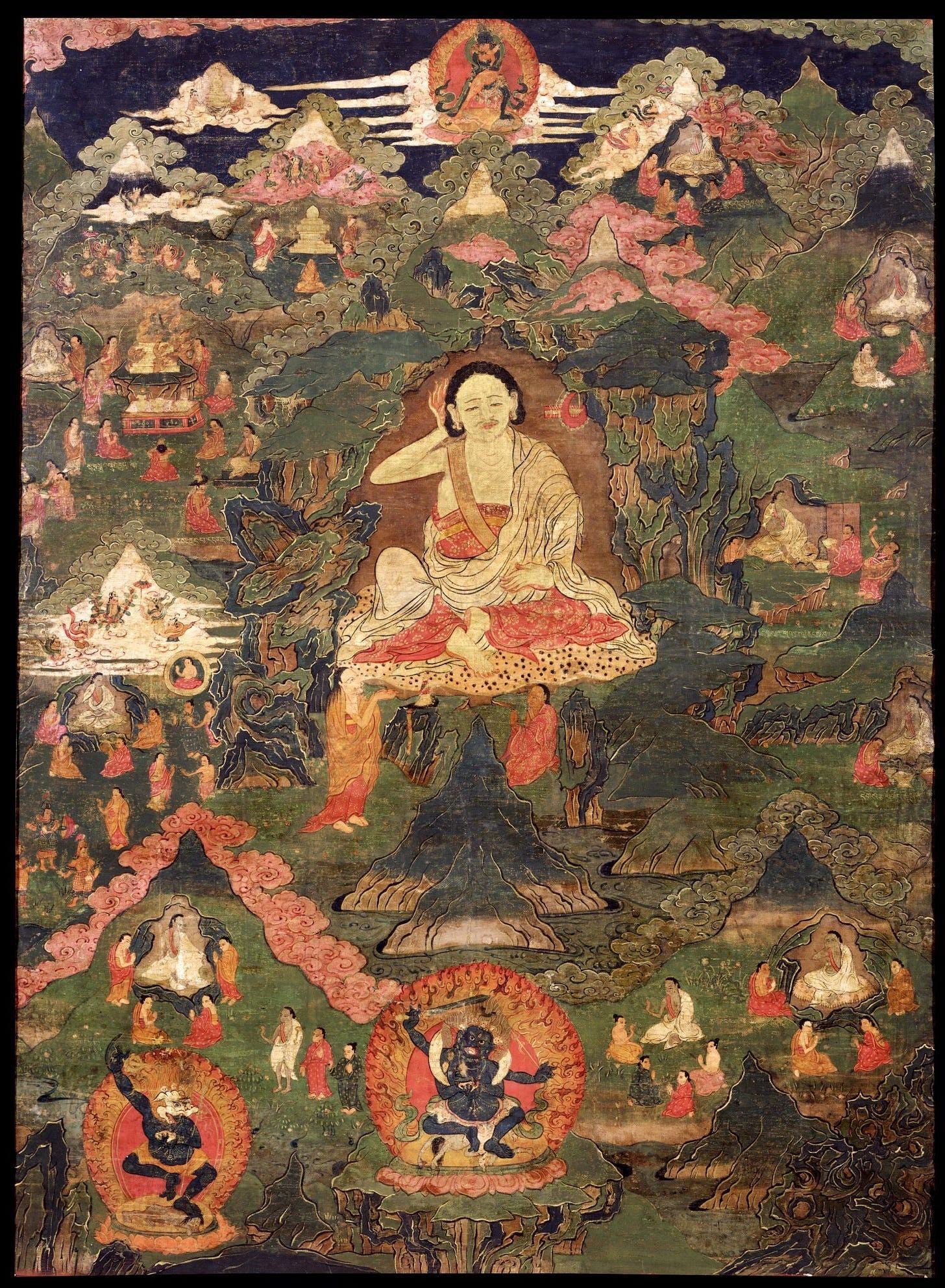 Tibet's Great Yogi, Milarepa, famed for persisting in Spiritual practice