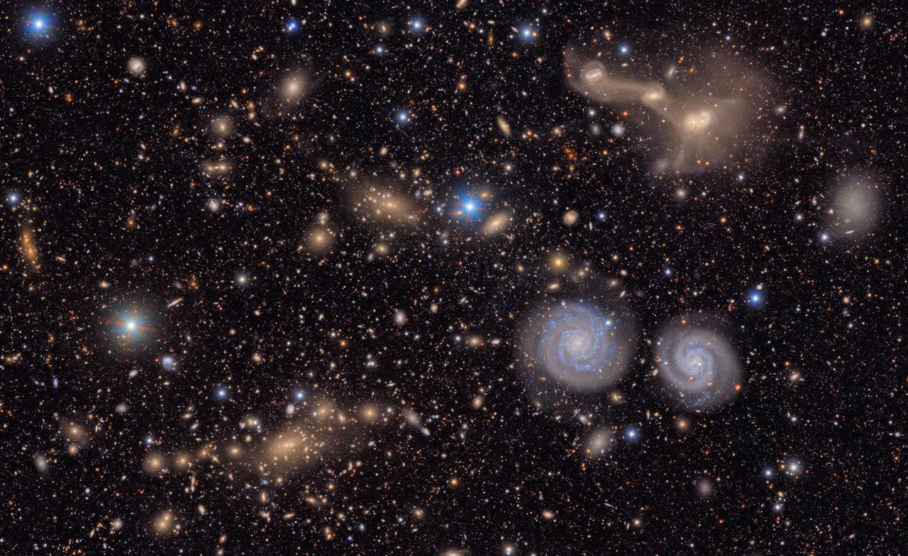 This image shows a small section of the telescope’s total view of the Virgo Cluster. (Vera C. Rubin Observatory/AFP/Getty Images)