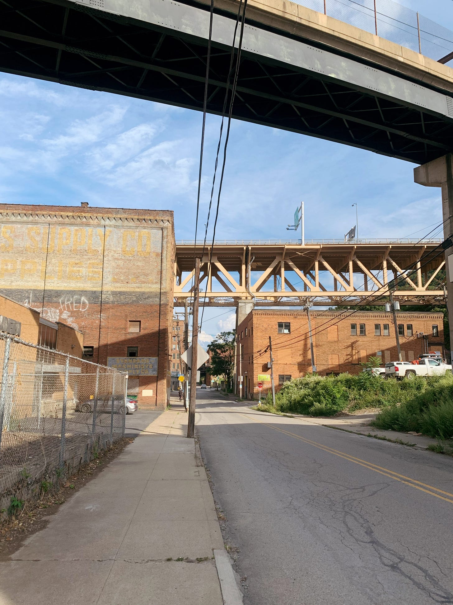 Walking around warehouses