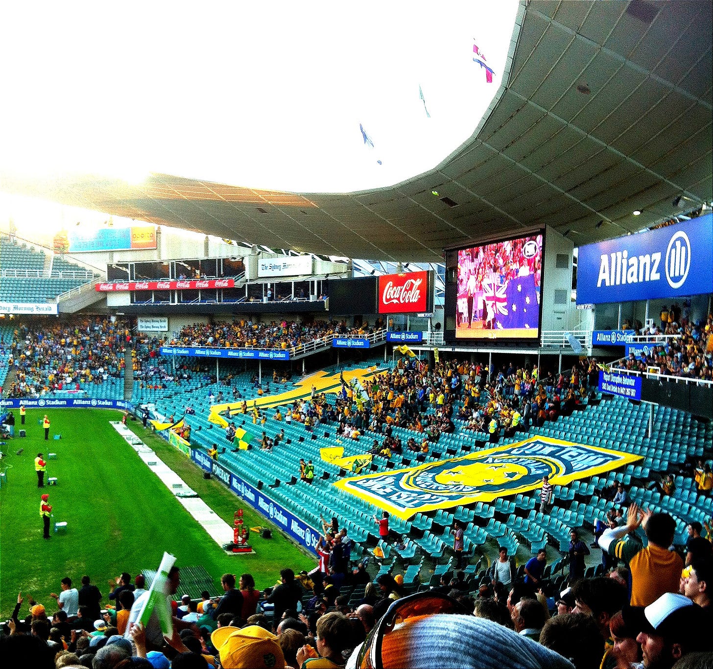 Australian active support during a national team match