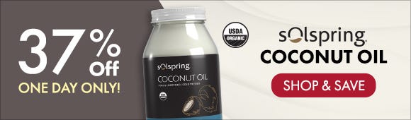 Get 37% Off on Solspring® Coconut Oil Get 37% Off on Solspring® Coconut Oil