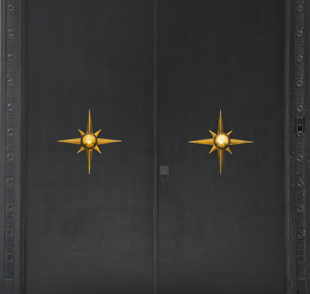 black wooden cabinet ]