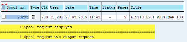 Display spool request under transaction sp01 Display spool request under transaction sp01