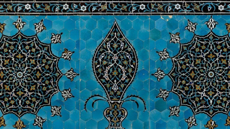 Islamic art: Tile mosaic panel detail, Safavid dynasty (1501–1722), Philadelphia Museum of Art, Philadelphia, PA, USA.
Islamic art: Tile mosaic panel detail, Safavid dynasty (1501–1722), Philadelphia Museum of Art, Philadelphia, PA, USA.