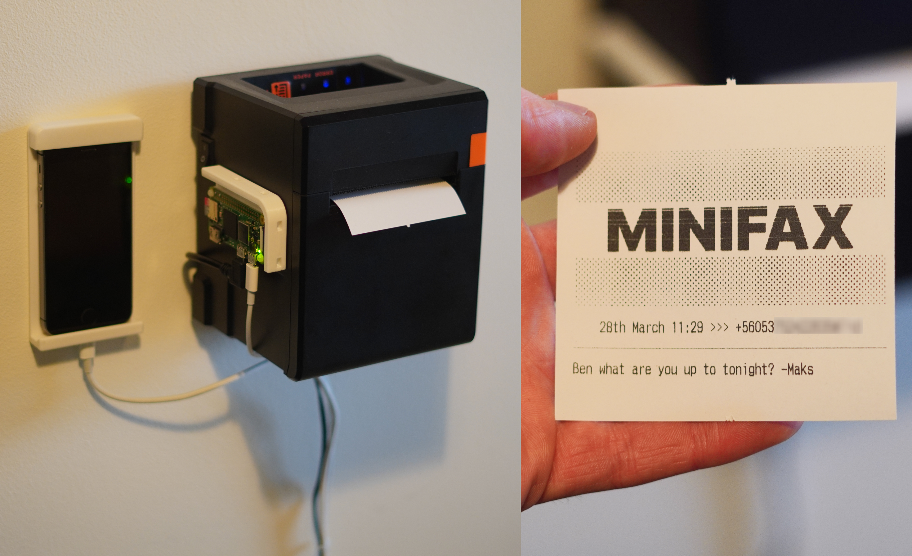 USB-Clawd and a Mini Fax Machine - by Ben James