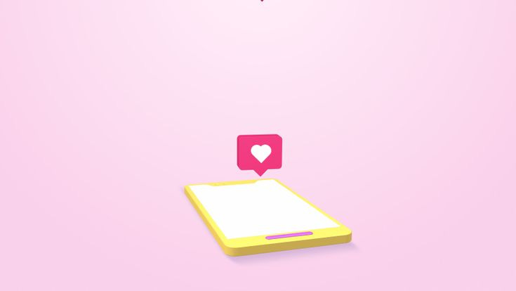 This may contain: an image of a cell phone with a message bubble above it that says i love you