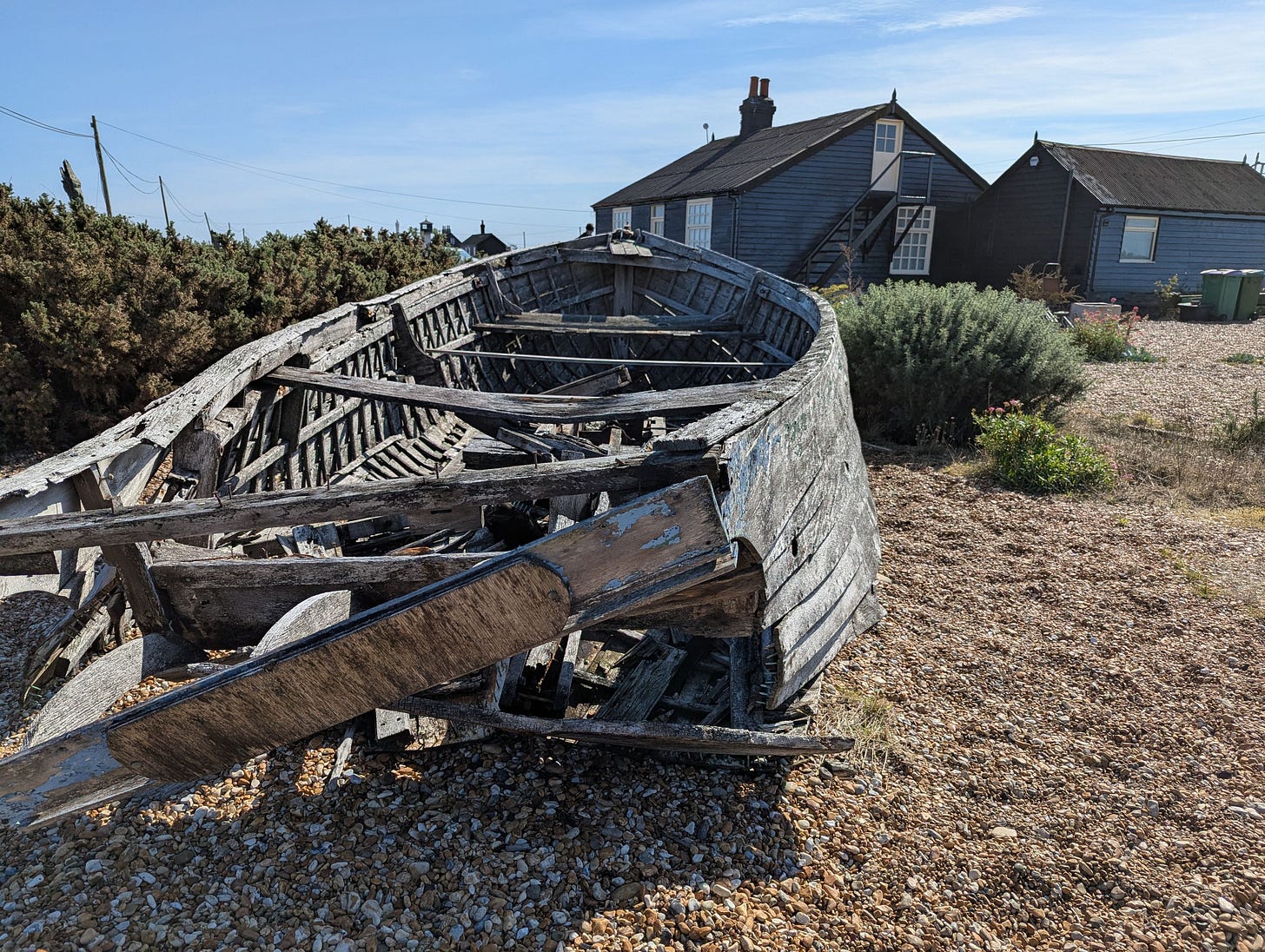 Boat and Beach Garden in Dungeness, Kent.